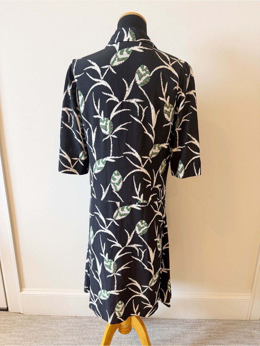 MARNI Drop Waist Print Silk Dress - Picture 3 of 16